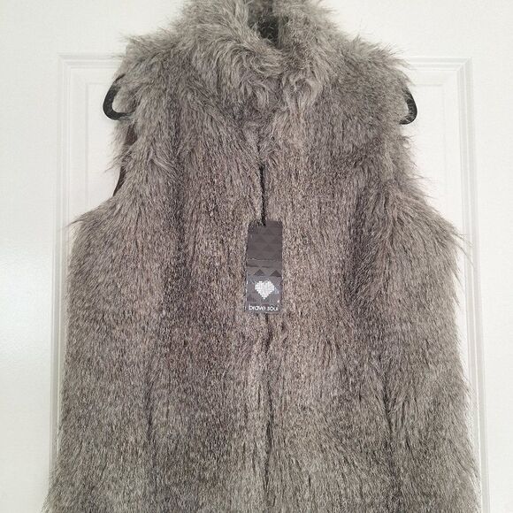 Brave Soul Faux Fur Vest size M - Picture 1 of 8